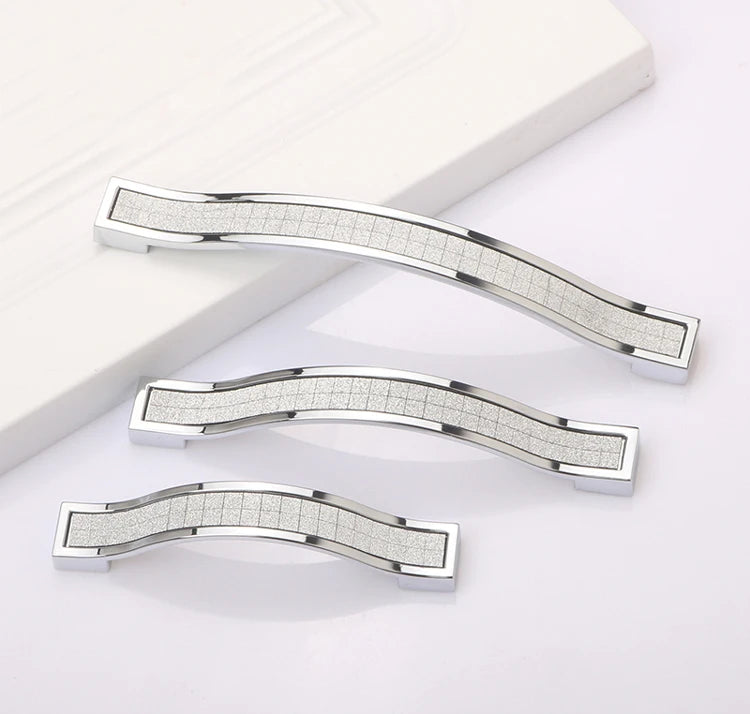 1PCS Modern Furniture Handles 96mm 128mm 160mm Kitchen Cabinet Drawer Door Handles Pulls Knobs Furniture Handles