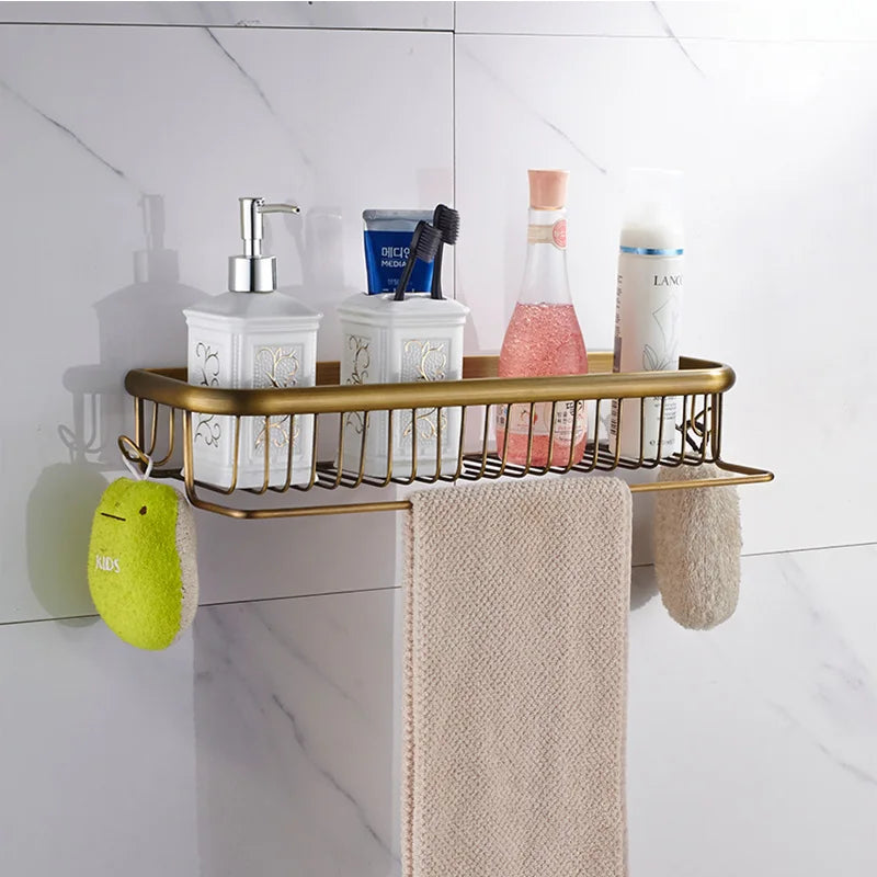 Bathroom Accessories,Towel Bar, Paper Holder, Robe Hook, Antique Brass, Wall Mounted, Solid Brass,Shower Bath Hardware Set