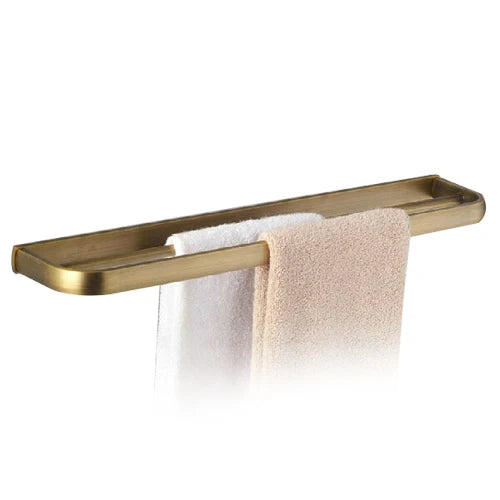 Soild brass antique bathroom accessories set towel bar shelf hook toilet paper rack brush holder mirror banheiro hardware