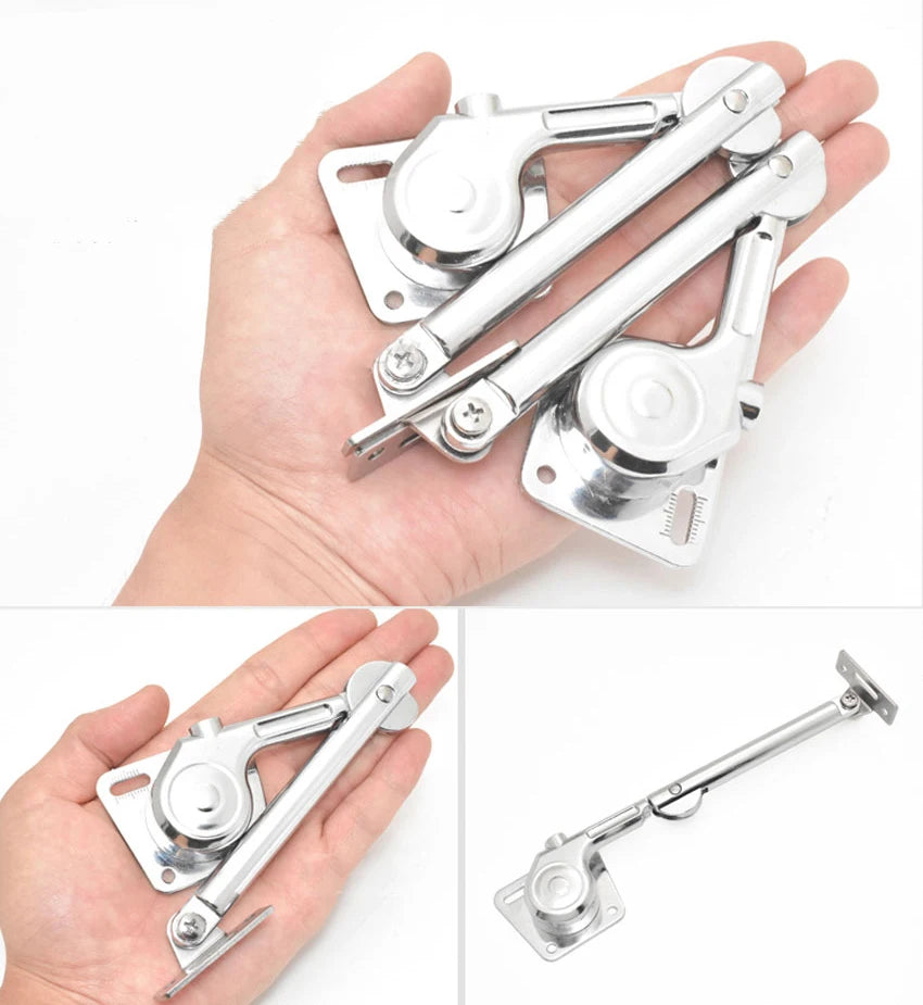 2PCS/Set Cabinet Lift Support Soft Close Hinges Gas Spring Lid Support Toy Box Hinges, Kitchen Cabinet Hinges Safety Lid Support