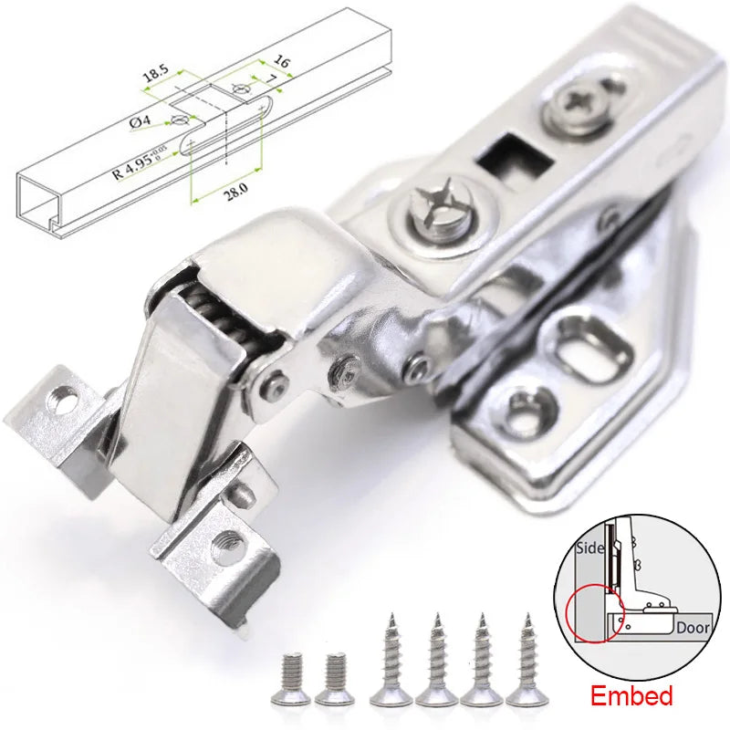 Metal Aluminum Frame Glass Door Hinge Bathroom Kitchen Wine Cabinet Shoe Wardrobe Bookcase Display Makeup Cupboard Door Hinges