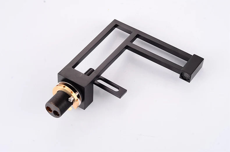 BAKALA Modern Basin Faucets Black Sink Mixer Taps Brass Bathroom Taps Square Vessel Sink Faucet Black Basin Mixer Cold Hot Water