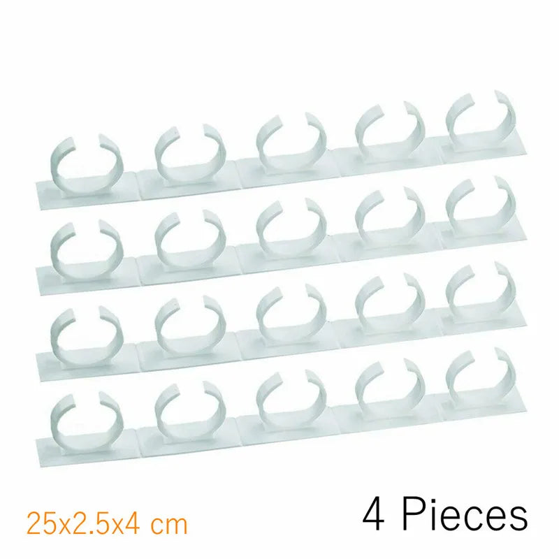 1/4 Pcs Wall Mount Home Kitchen Storage Rack Ingredient Spice Plastic Clip Rack Organizer Accessories Jars Spice Holder Tools