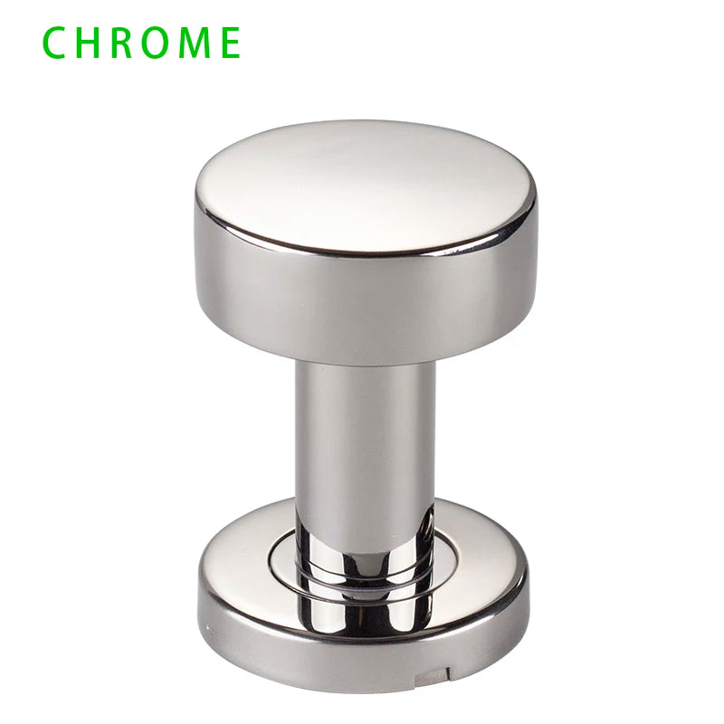 Door Handles for Interior Doors without Lock Tube Shape Brushed Copper and Chrome Color Options Stainless Steel Knob