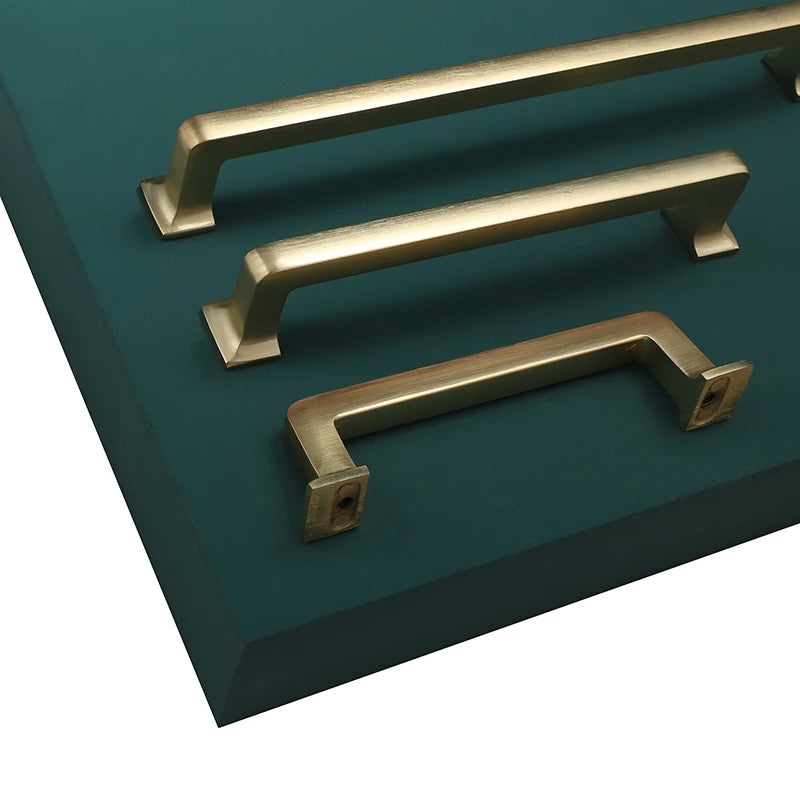 Modern Door Knobs and Handles For Interior Doors Golden Furniture Cabinets Drawers Solid Kitchen Cupboard Handles Pull