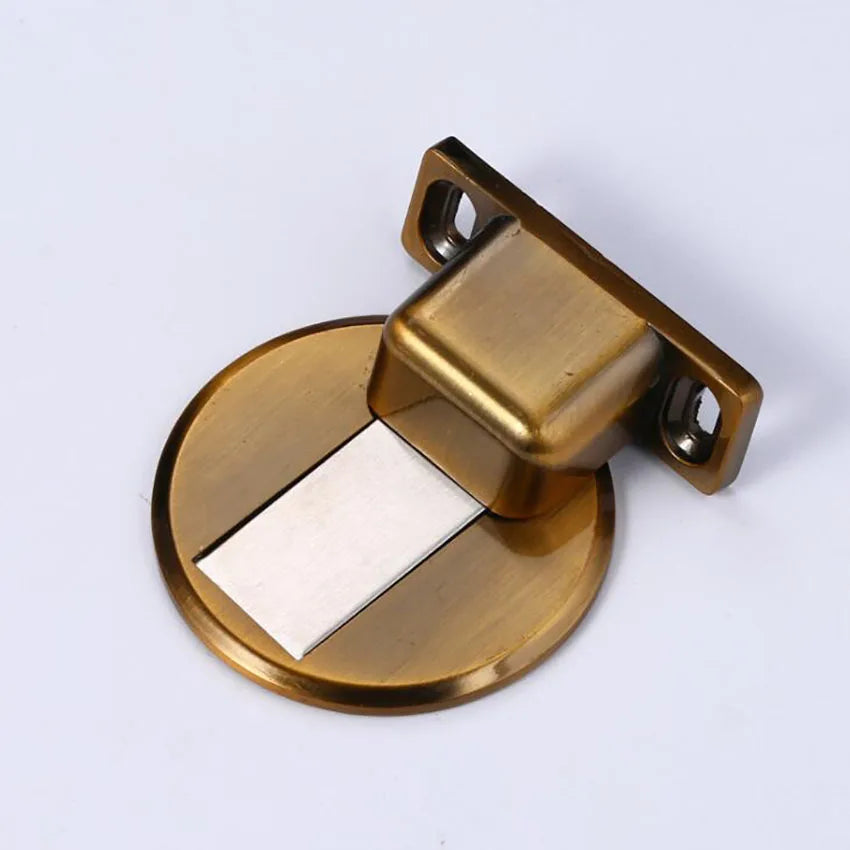 Magnetic Door Stop, Hidden Magnetic Door Stopper,Zinc Alloy,Floor Mount Self Adhesive & Punched Door Catch Doorstop,самозажимной