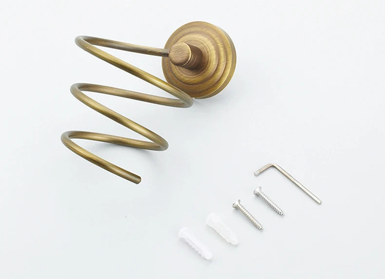 Soild brass antique bathroom accessories set towel bar shelf hook toilet paper rack brush holder mirror banheiro hardware