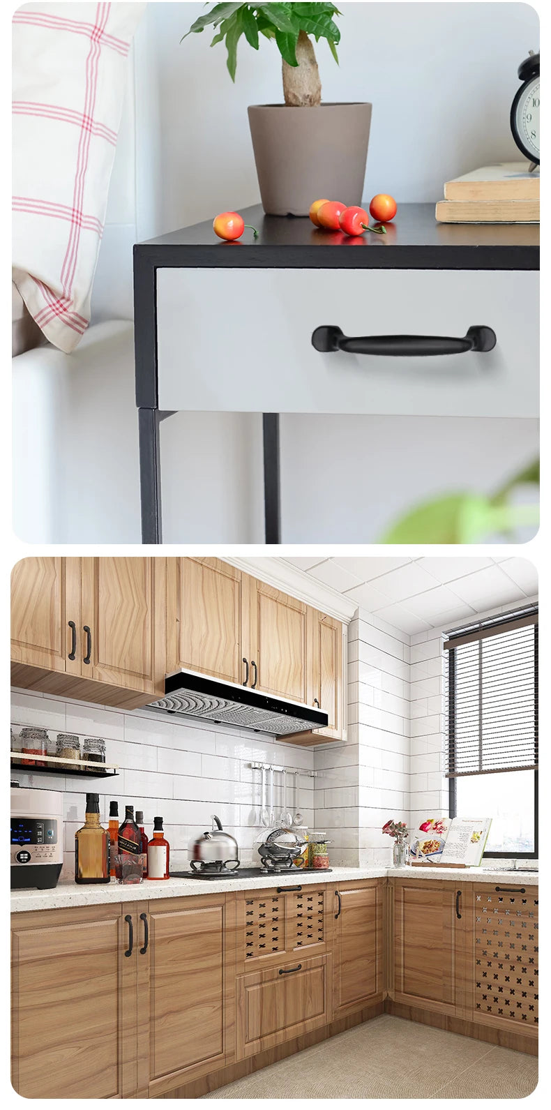 Modern Cabinet Handles Solid Aluminum Alloy Door Knobs And Handles Kitchen Cupboard Pulls Drawer Knobs Furniture Handle Hardware
