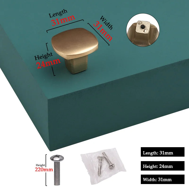 Modern Door Knobs and Handles For Interior Doors Golden Furniture Cabinets Drawers Solid Kitchen Cupboard Handles Pull