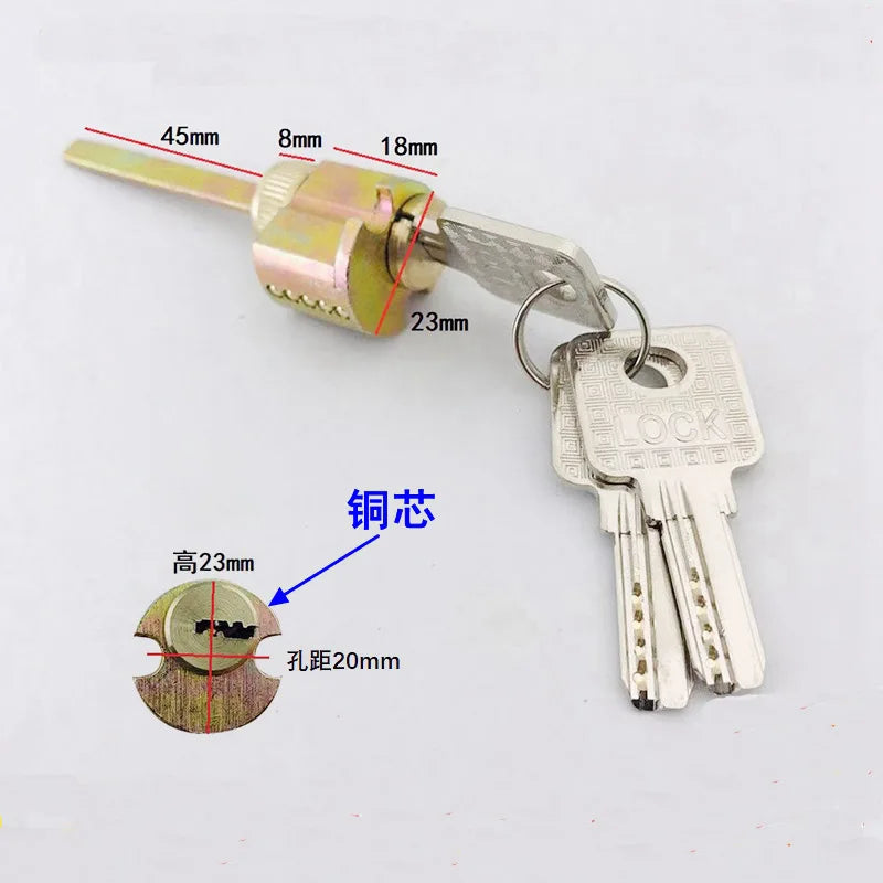 Heart Indoor Door Lock for Bedroom Wooden Door Old-Fashioned Universal Single Lock Cylinder for Kitchen Bathroom Toilet Hotel