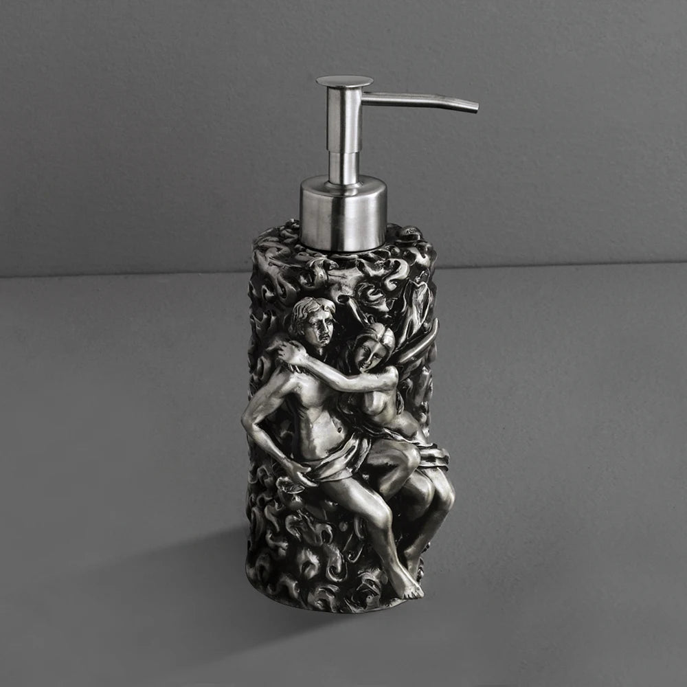 Wall Mounted Romantic Bathroom Hardware Accessories Set,Towel Ring Toilet Paper Holder Towel Bar Toliet Brush Holder MB-0810T