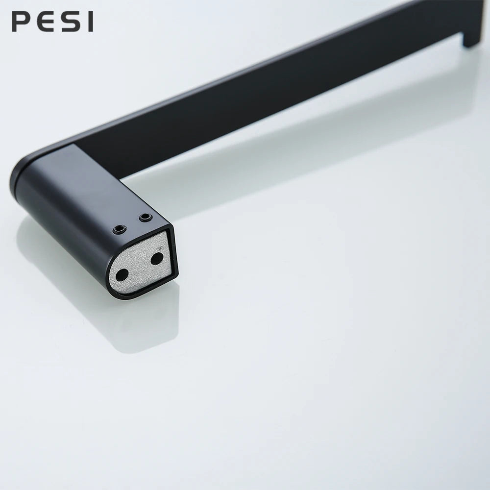Bathroom Hardware Set Black Robe Hook Towel Rail Bar Rack Bar Shelf Tissue Paper Holder Toothbrush Holder Bathroom Accessories.