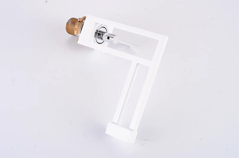 BAKALA Modern Basin Faucets Black Sink Mixer Taps Brass Bathroom Taps Square Vessel Sink Faucet Black Basin Mixer Cold Hot Water