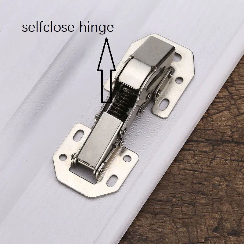 3-4 Inch 90 Degree Thicken Free Drilling Hole Cabinet Door Soft Closing Hydraulic Buffer Hinge Furniture Hardware