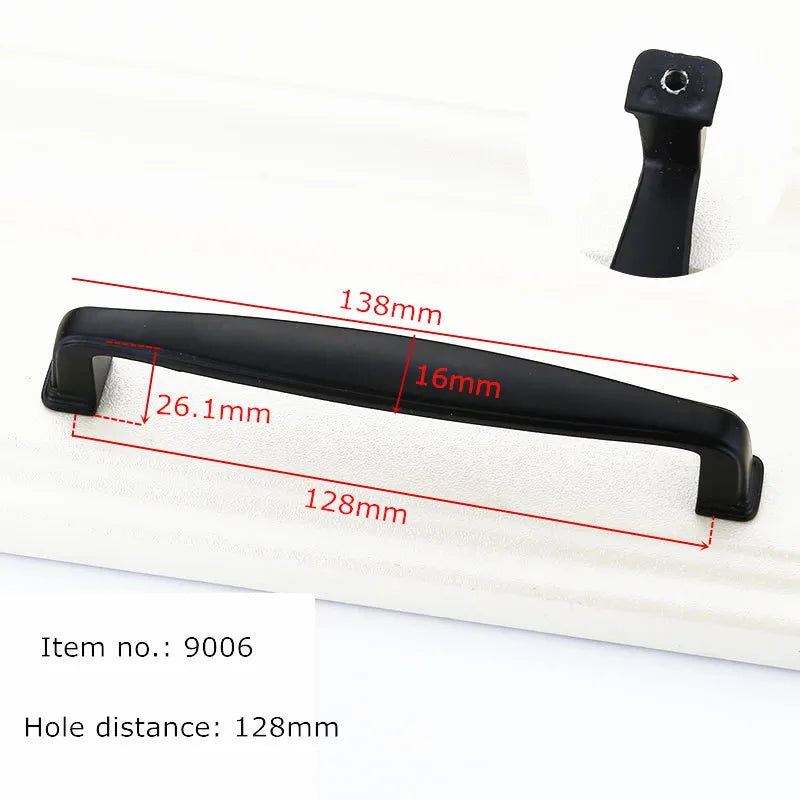 Modern Cabinet Handles Solid Aluminum Alloy Door Knobs And Handles Kitchen Cupboard Pulls Drawer Knobs Furniture Handle Hardware
