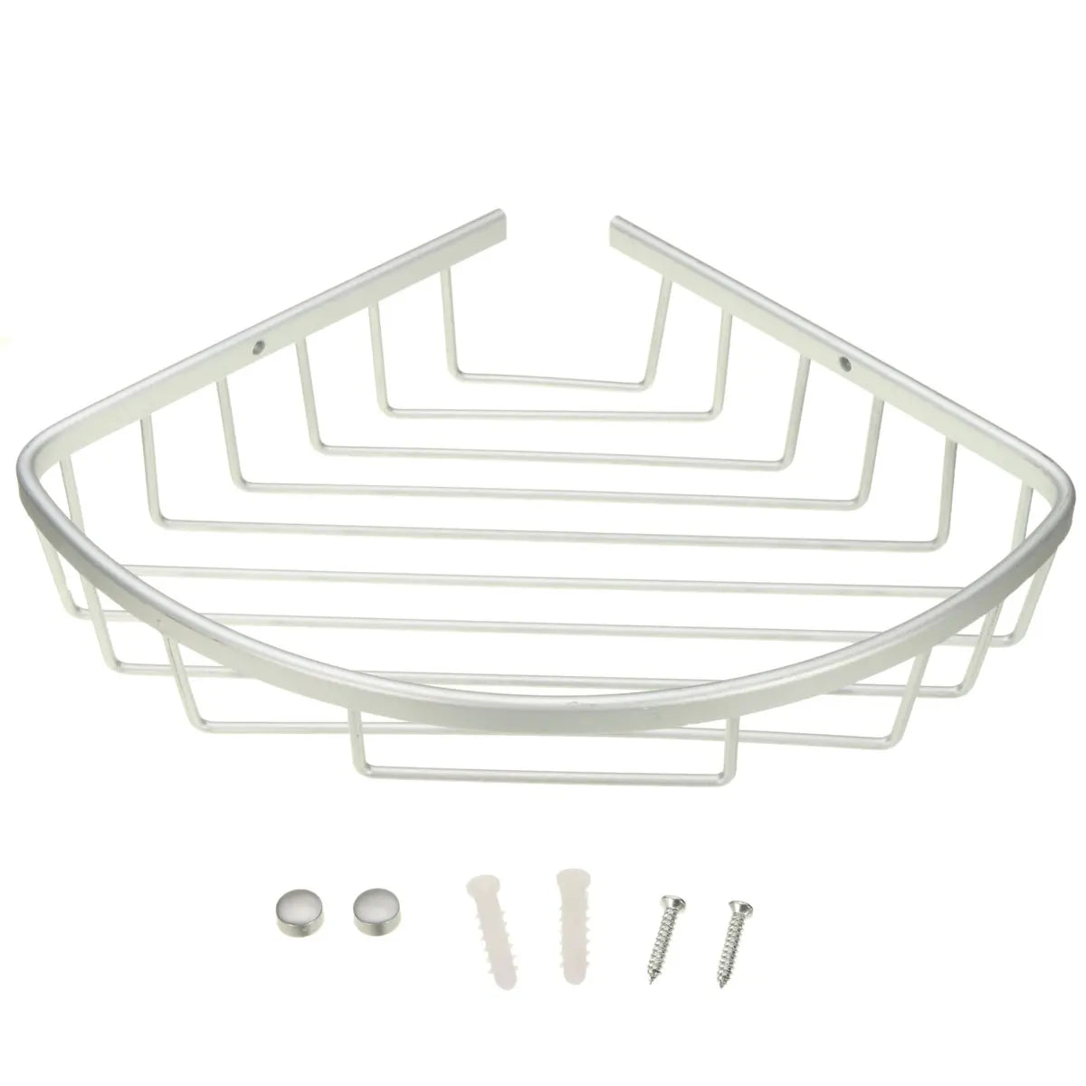 Bathroom Punch Free  Aluminum Triangular Rack Storage Organizer Corner Shelf For Shampoo Soap Cosmetic Basket Holder