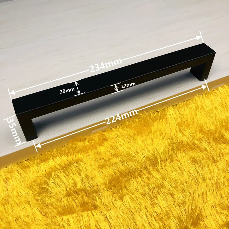 MAIKAK  Matte Black Cabinet Handles Knobs Long Furniture Pulls Kitchen Cupboard Wardrobe Chest Drawer Modern Nordic Handle Pull