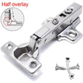 Face Frame Quiet Soft Close Cabinet Door Hinges with Built-in Metal Dampers Small Hinge Steel for Kitchen Bathroom 26mm Cup