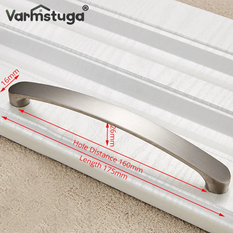 Modern Cabinet Handles Knobs Aluminum Alloy Door Kitchen Knobs Brushed Cabinet Pulls Drawer Modern Furniture Handle Hardware