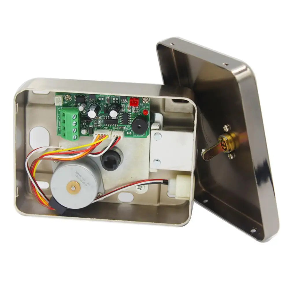LUCKING-Electronic Door Lock, Access Entry Security System, Anti-Theft, Electric Rim Lock, Metal Door Gate, DC12V