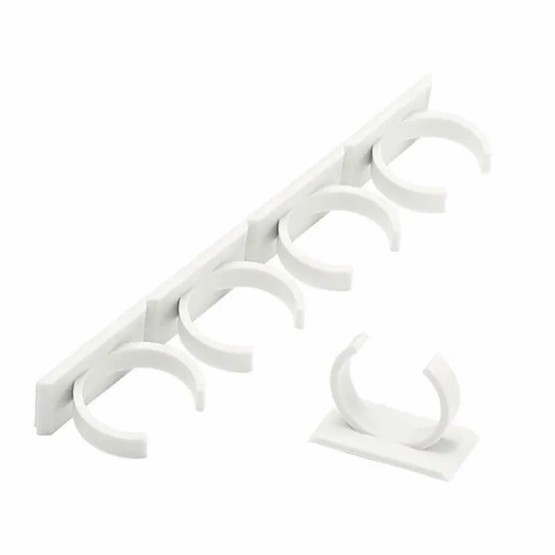 1/4 Pcs Wall Mount Home Kitchen Storage Rack Ingredient Spice Plastic Clip Rack Organizer Accessories Jars Spice Holder Tools