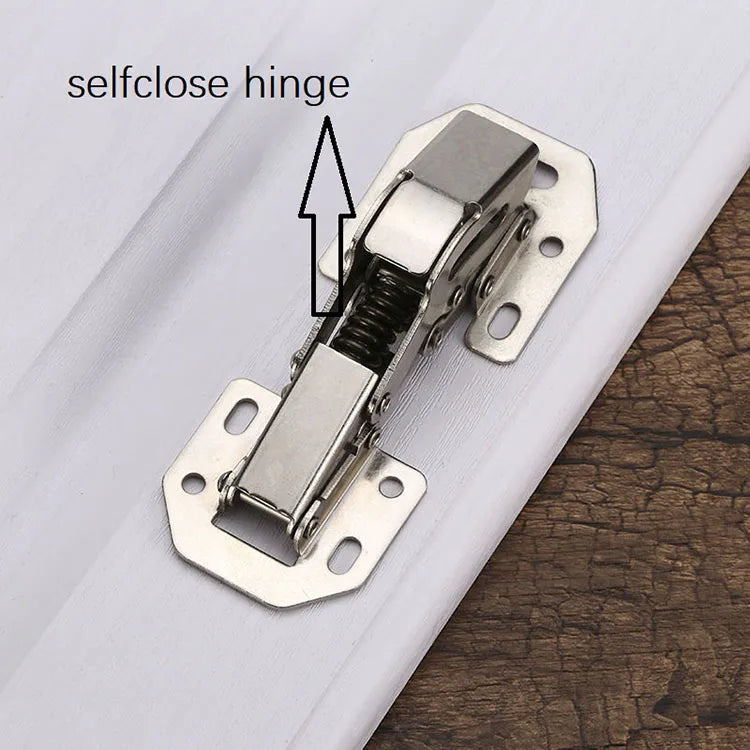 3-4 Inch 90 Degree Thicken Free Drilling Hole Cabinet Door Soft Closing Hydraulic Buffer Hinge Furniture Hardware
