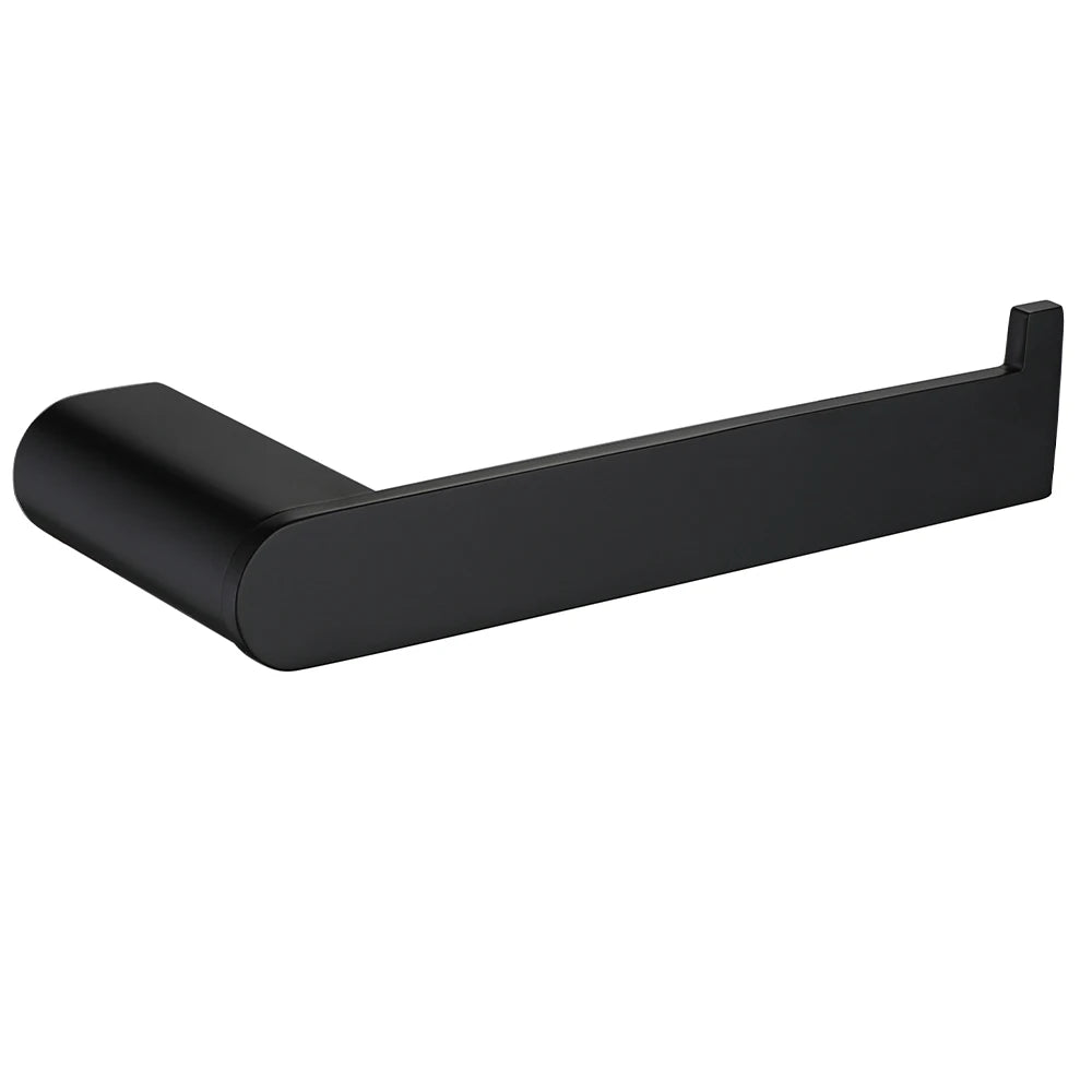 Bathroom Hardware Set Black Robe Hook Towel Rail Bar Rack Bar Shelf Tissue Paper Holder Toothbrush Holder Bathroom Accessories.