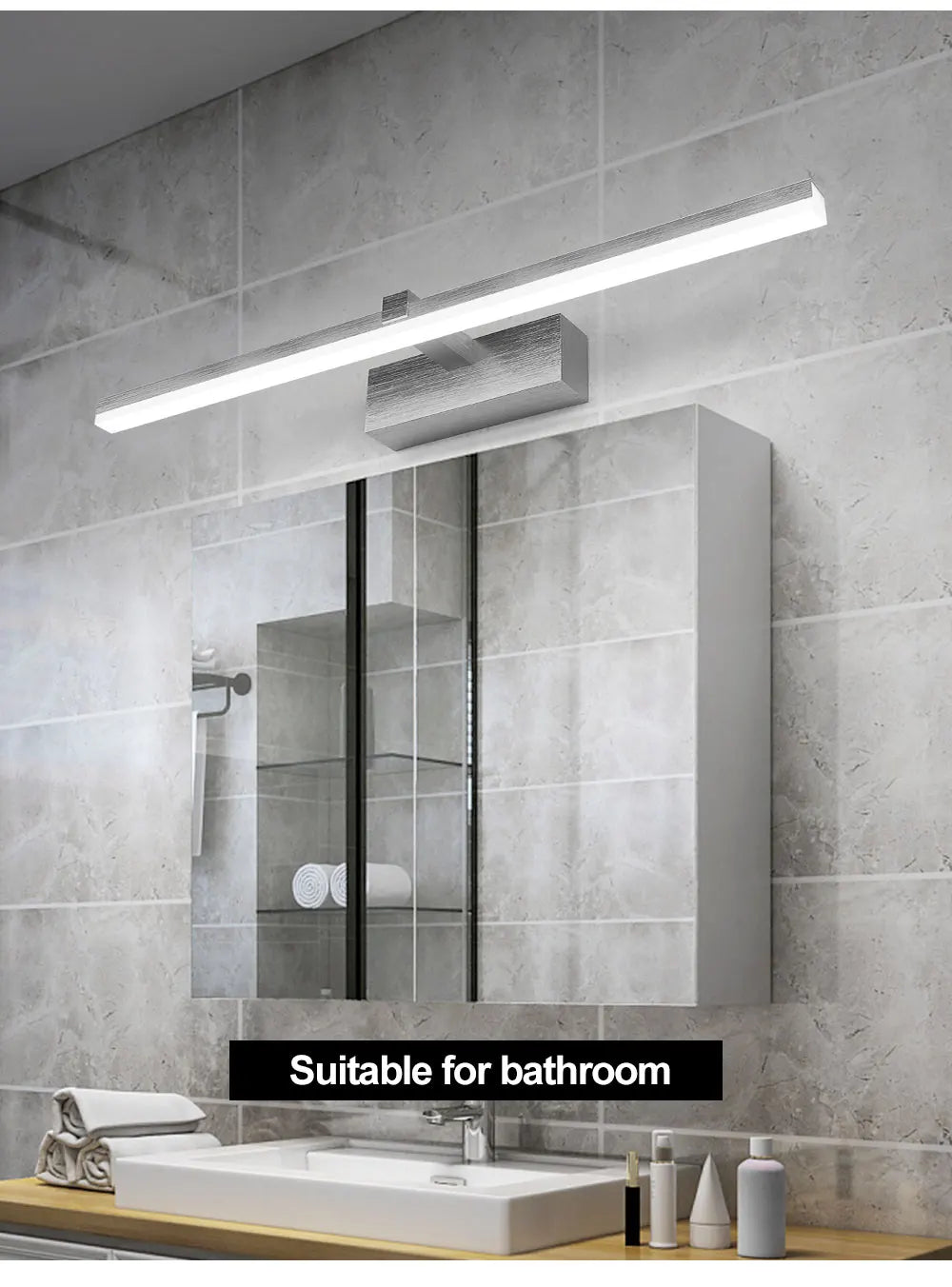 Bathroom Wall Lamp Led Bathroom Lights Mirror Wall Lamp  AC90-265V Waterproof Wall Sconce Lamp for Bathroom Wall Light Fixture