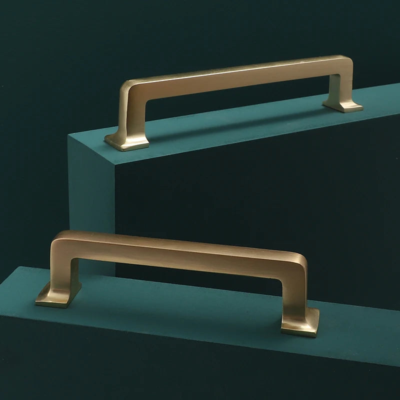 Modern Door Knobs and Handles For Interior Doors Golden Furniture Cabinets Drawers Solid Kitchen Cupboard Handles Pull