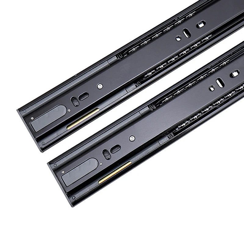AOBT Stainless Steel Drawer Slide Soft Close Drawer 10"- 22" Track Rail Sliding Three-Section Cabinet Slides Furniture Hardware