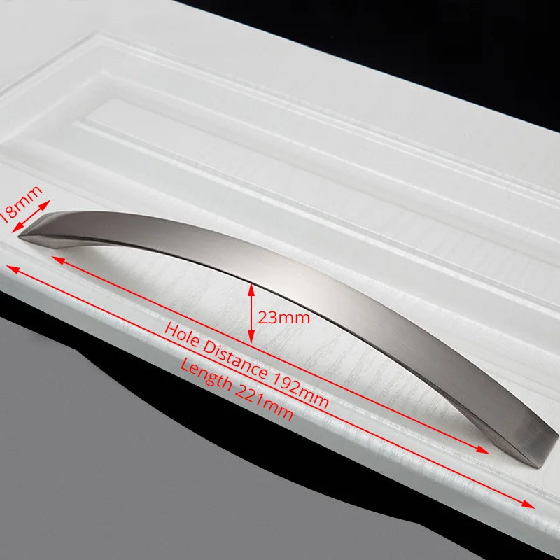 Modern Cabinet Handles Knobs Aluminum Alloy Door Kitchen Knobs Cabinet Pulls Drawer Furniture Handle Hardware