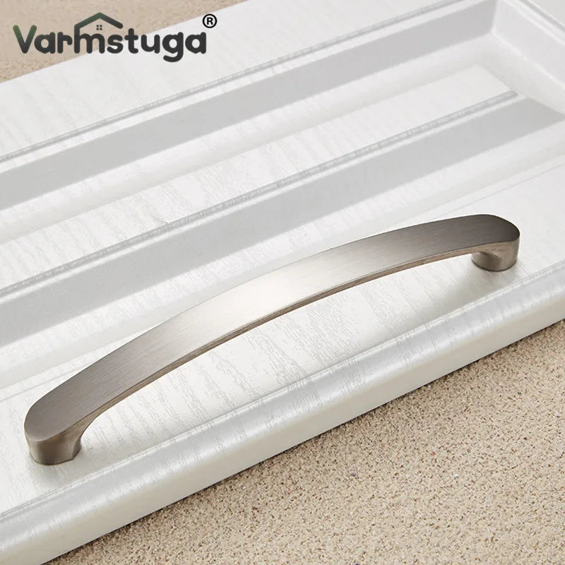 Modern Cabinet Handles Knobs Aluminum Alloy Door Kitchen Knobs Brushed Cabinet Pulls Drawer Modern Furniture Handle Hardware