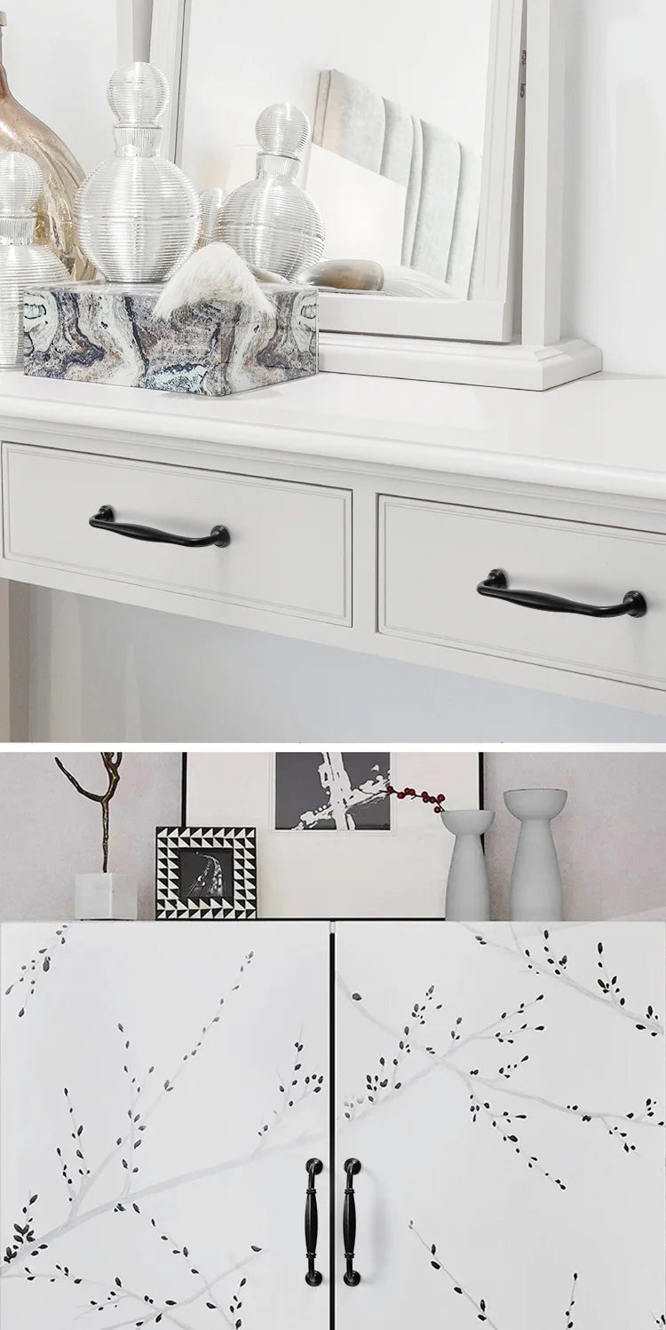 Black Handles Furniture Cabinet Knobs Muebles Handles Kitchen Handles Drawer Knobs Cabinet Pulls Cupboard Handles Knobs