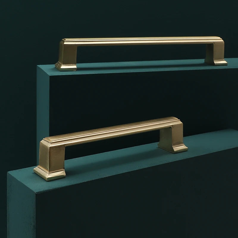 Modern Door Knobs and Handles For Interior Doors Golden Furniture Cabinets Drawers Solid Kitchen Cupboard Handles Pull