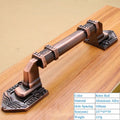 High Quality Decorative Furniture Wood Barn Door Handle Antique Imitate Copper Aluminum Alloy European Drawer Flush Handles