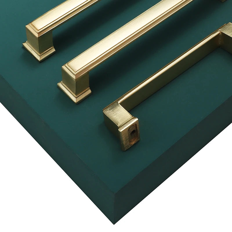 Modern Door Knobs and Handles For Interior Doors Golden Furniture Cabinets Drawers Solid Kitchen Cupboard Handles Pull