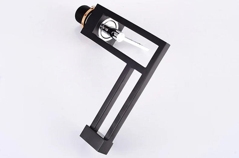 BAKALA Modern Basin Faucets Black Sink Mixer Taps Brass Bathroom Taps Square Vessel Sink Faucet Black Basin Mixer Cold Hot Water