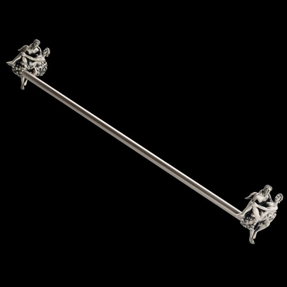 Wall Mounted Romantic Bathroom Hardware Accessories Set,Towel Ring Toilet Paper Holder Towel Bar Toliet Brush Holder MB-0810T