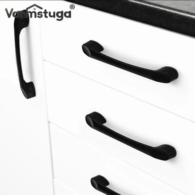 Modern Cabinet Handles Solid Aluminum Alloy Door Knobs And Handles Kitchen Cupboard Pulls Drawer Knobs Furniture Handle Hardware