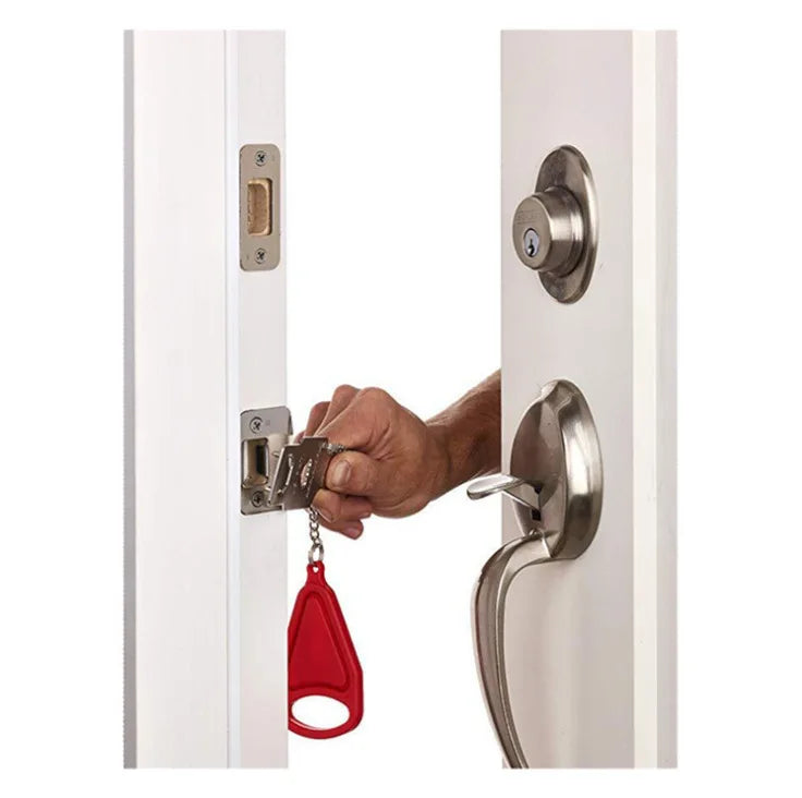 Portable Door Lock Self-Defense Anti Theft Door Locks Safety Latch Door Stopper Security Hotel Apartment Travel Home Door Locks