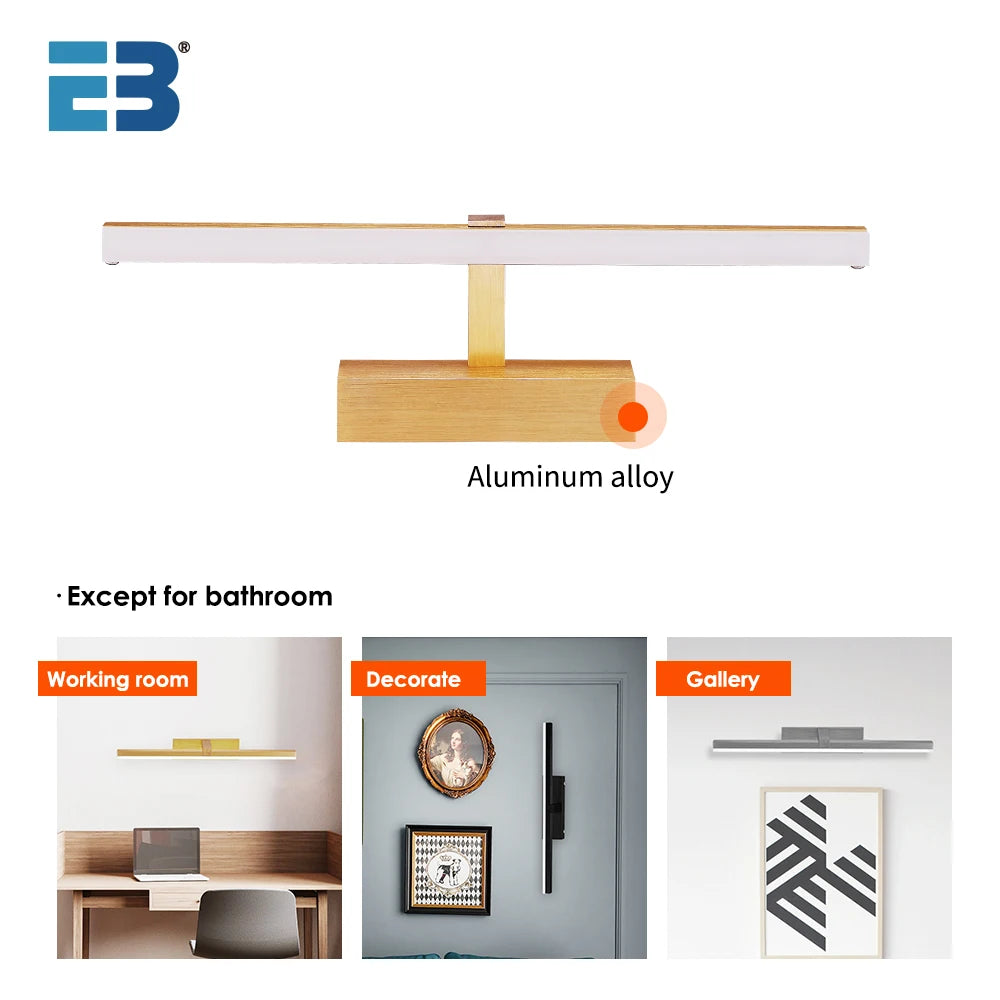 Bathroom Wall Lamp Led Bathroom Lights Mirror Wall Lamp  AC90-265V Waterproof Wall Sconce Lamp for Bathroom Wall Light Fixture