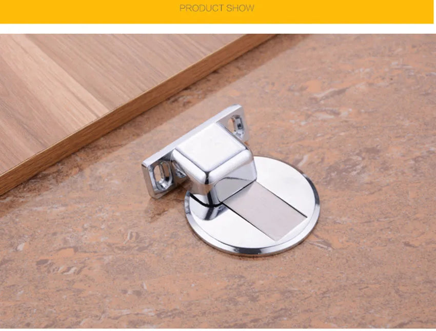 Magnetic Door Stop, Hidden Magnetic Door Stopper,Zinc Alloy,Floor Mount Self Adhesive & Punched Door Catch Doorstop,самозажимной