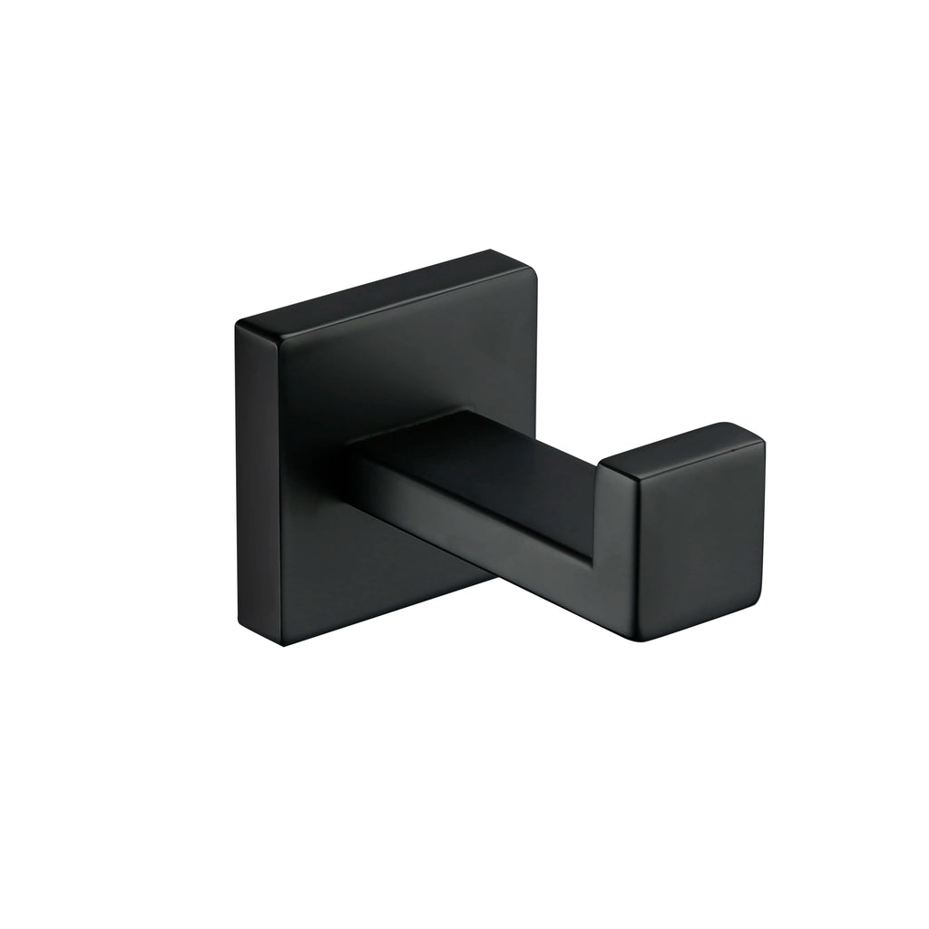 Bathroom Accessories Bathroom Hardware Set Black Robe Hook Towel Rail Bar Rack Bar Paper Holder Shelf