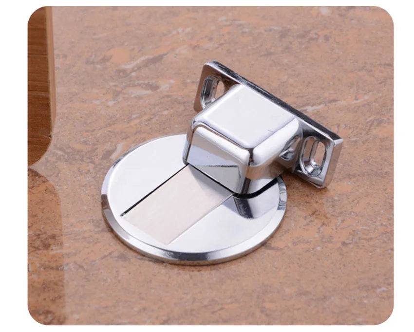 Magnetic Door Stop, Hidden Magnetic Door Stopper,Zinc Alloy,Floor Mount Self Adhesive & Punched Door Catch Doorstop,самозажимной