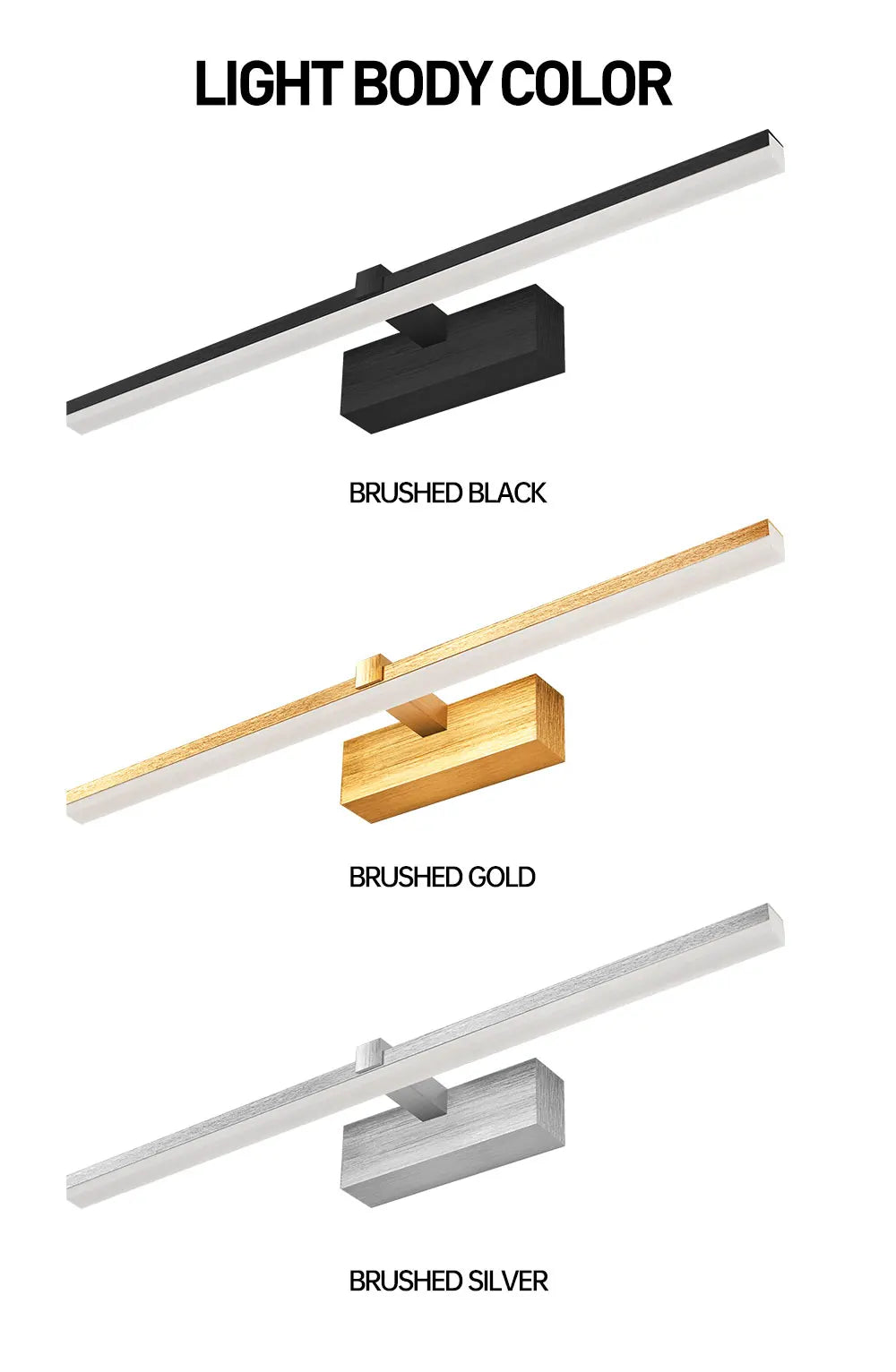 Bathroom Wall Lamp Led Bathroom Lights Mirror Wall Lamp  AC90-265V Waterproof Wall Sconce Lamp for Bathroom Wall Light Fixture