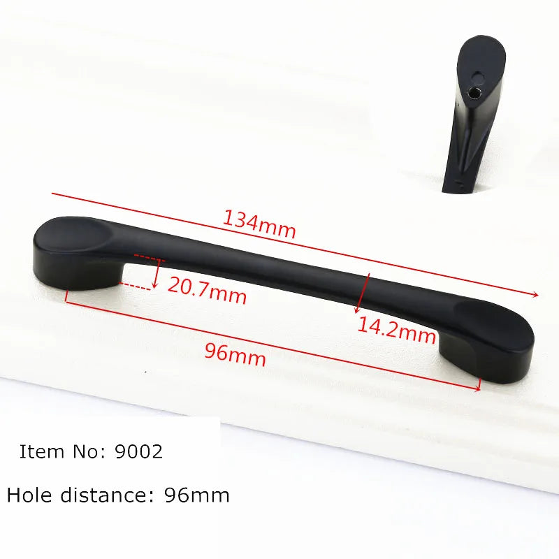 Modern Cabinet Handles Solid Aluminum Alloy Door Knobs And Handles Kitchen Cupboard Pulls Drawer Knobs Furniture Handle Hardware