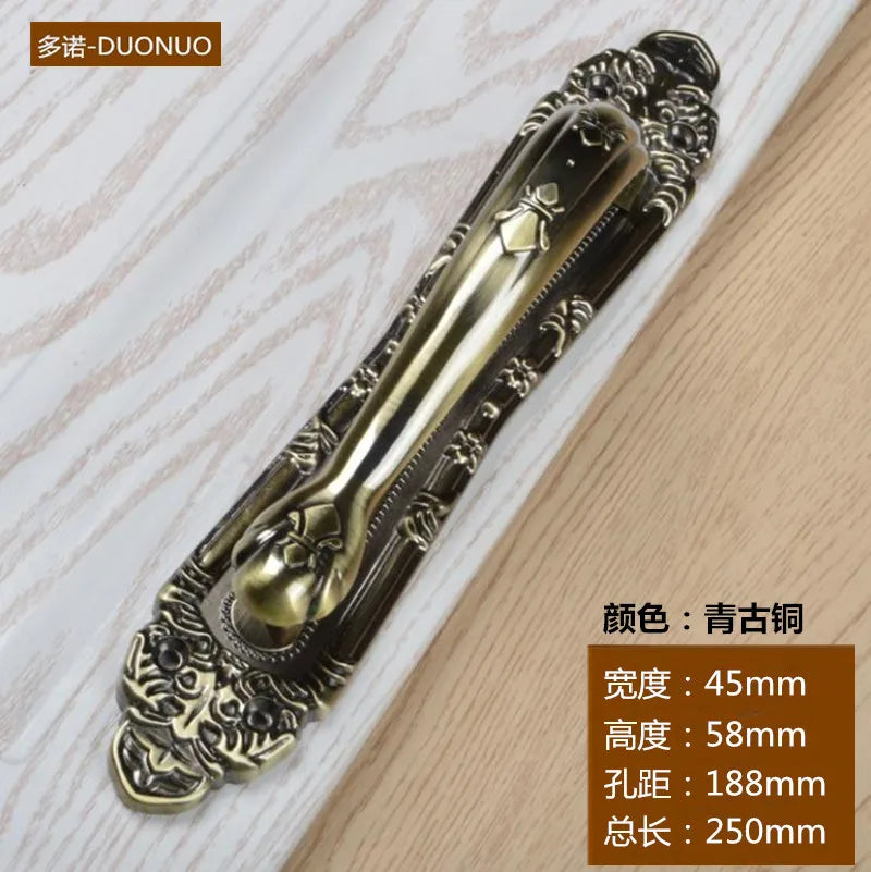 Retro Classic Anti-theft Door Handles and Knobs Double Door Big Pulls Large Hole Spacing Length 18cm 25cm 30cm