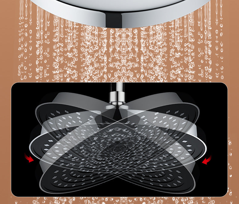 10 Inches Big Panel Large Flow Ceiling Mounted Supercharge Shower Head Set 3 Modes High Pressure Abs Rainfall Bathroom Shower ﻿