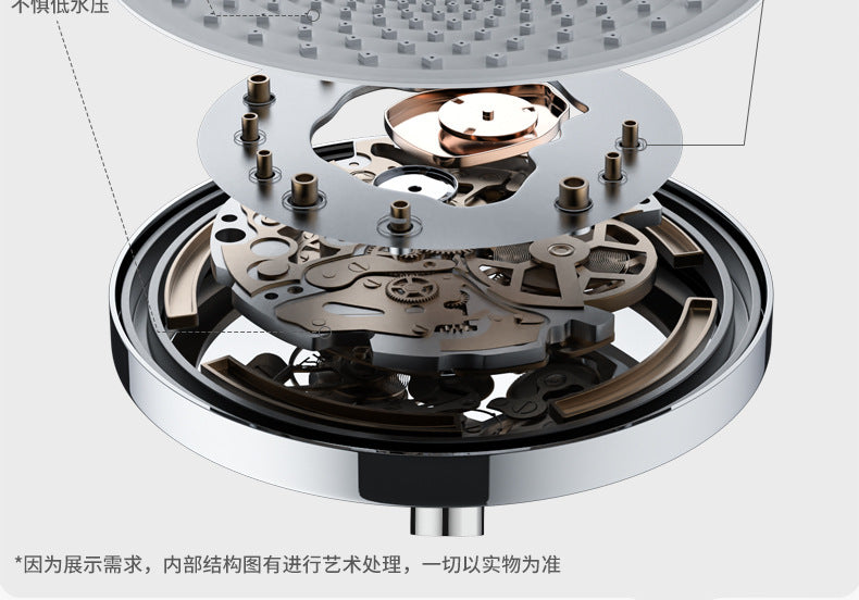 10 Inches Big Panel Large Flow Ceiling Mounted Supercharge Shower Head Set 3 Modes High Pressure Abs Rainfall Bathroom Shower ﻿