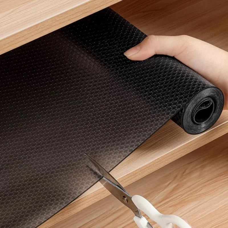 Washable Non-Slip Drawer Liners Reusable Dustproof Kitchen Cabinet Mats Refrigerator Shelf Paper Placemats for Home Organization